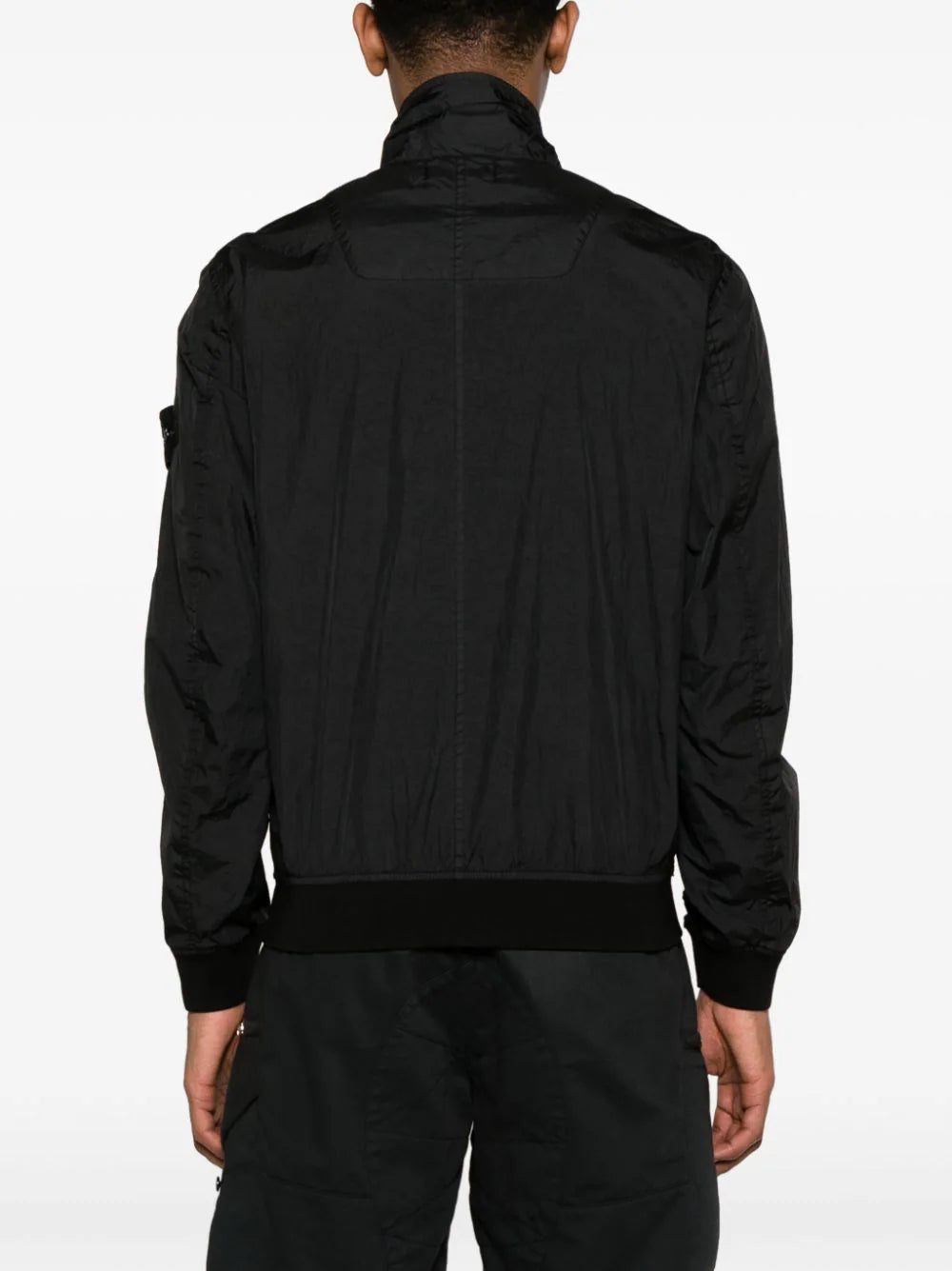 Stone Island Compass-badge crinkle bomber jacket. - Image 4