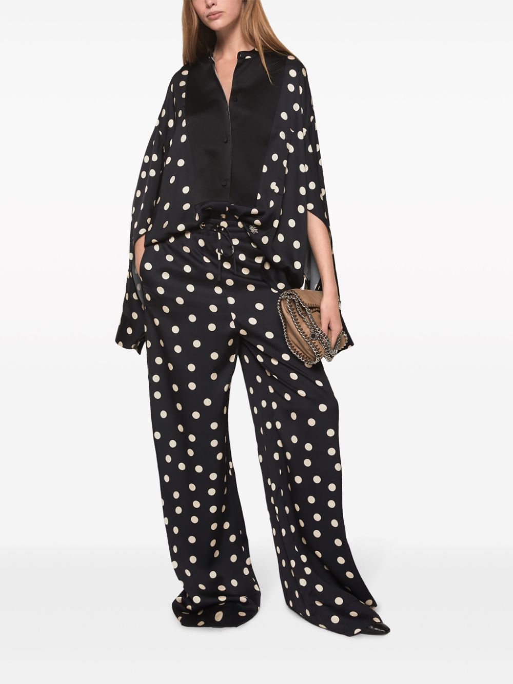 Stella McCartney polka dot bib-panel blouse - Image 2