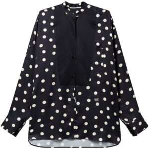 Stella McCartney polka dot bib-panel blouse