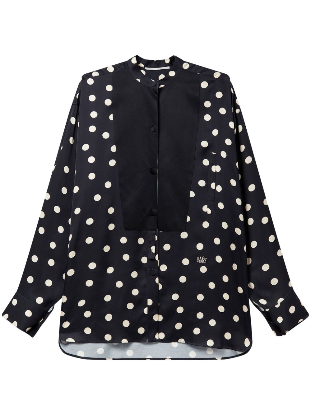 Stella McCartney polka dot bib-panel blouse