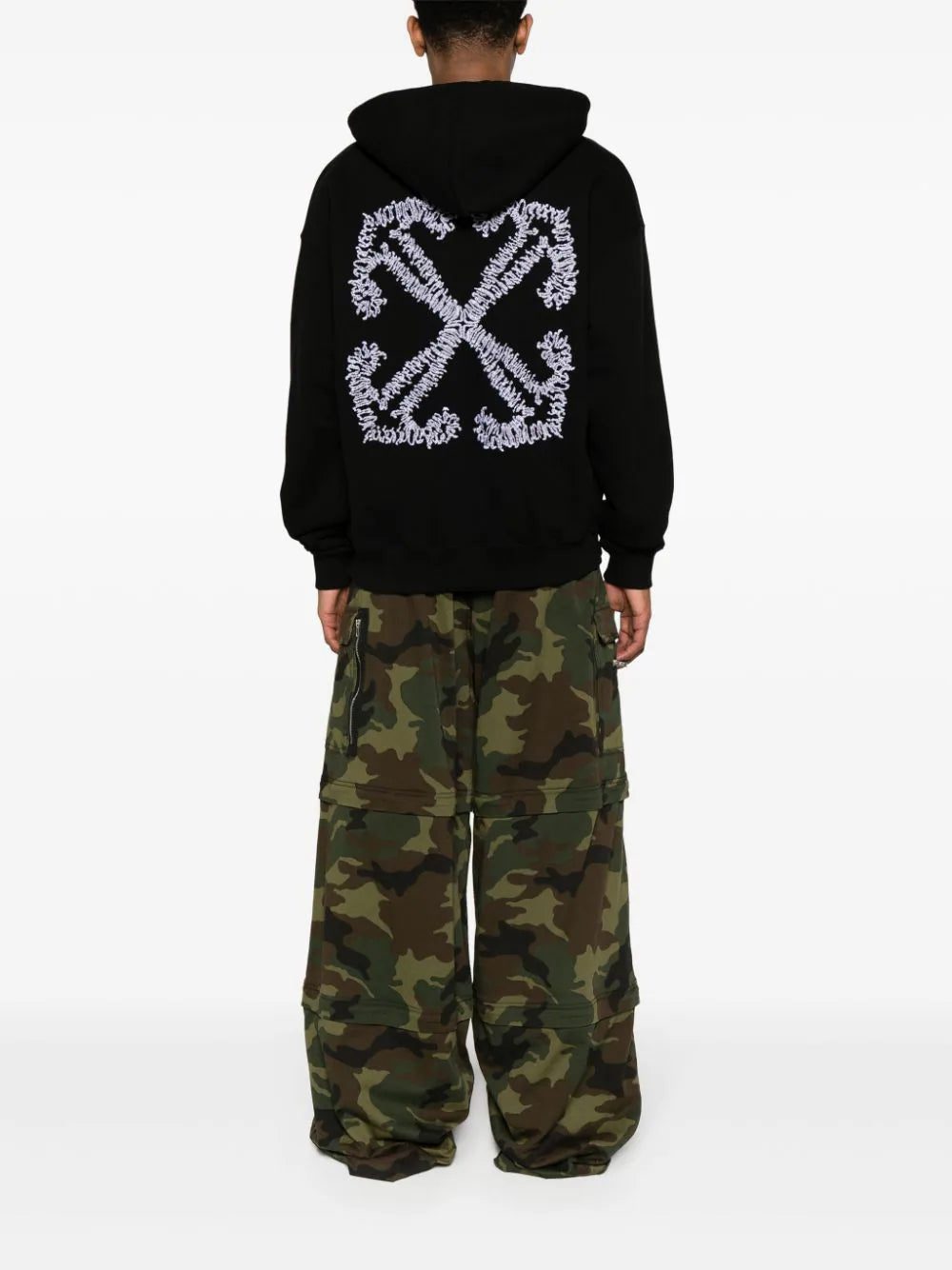 Off-White Tattoo-Arrow zip-up hoodie - Image 2