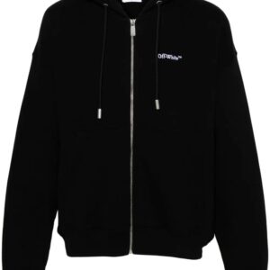 Off-White  Tattoo-Arrow zip-up hoodie