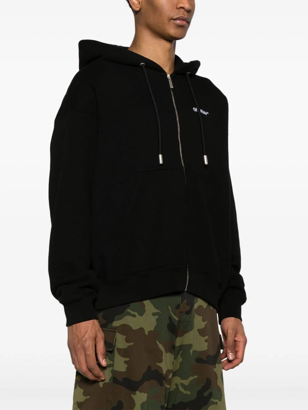Off-White Tattoo-Arrow zip-up hoodie - Image 4