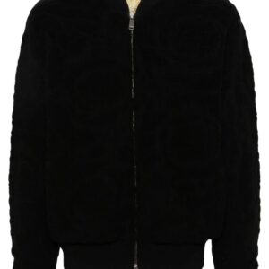 Versace baroque-pattern reversible bomber jacket