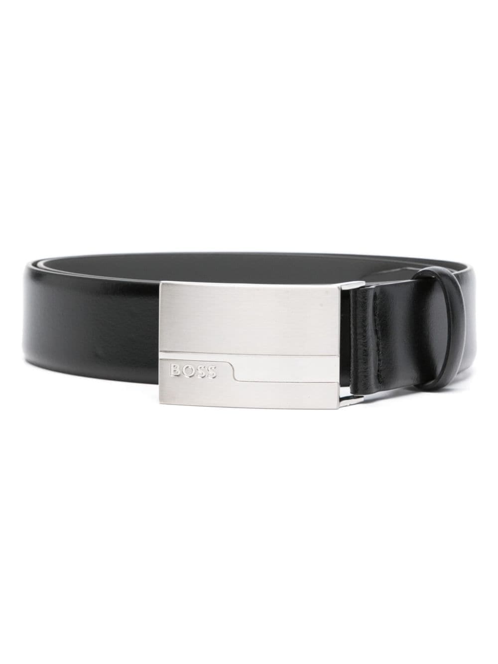 Louis Vuitton logo-debossed leather belt