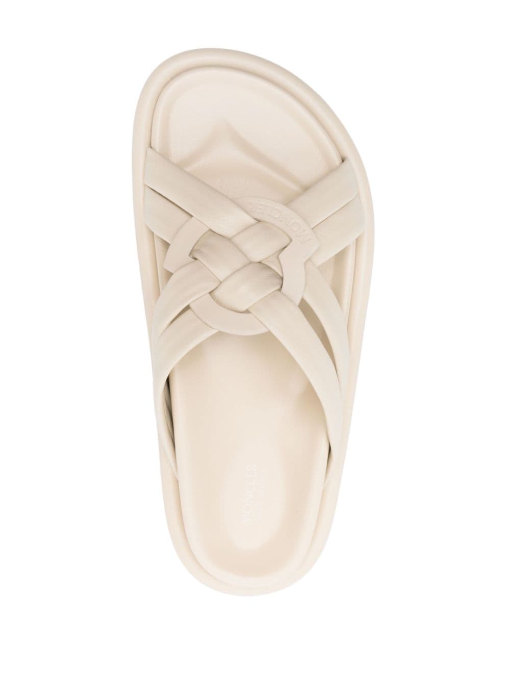 Moncler Bell interwoven-straps slides - Image 4