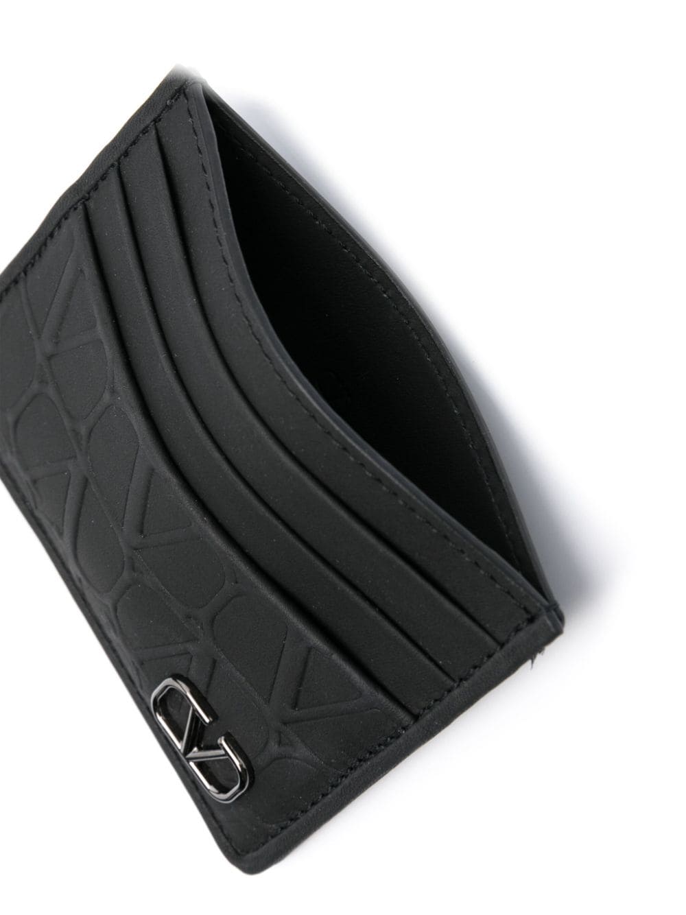 Valentino Garavani Toile Iconographe leather card holder - Image 3