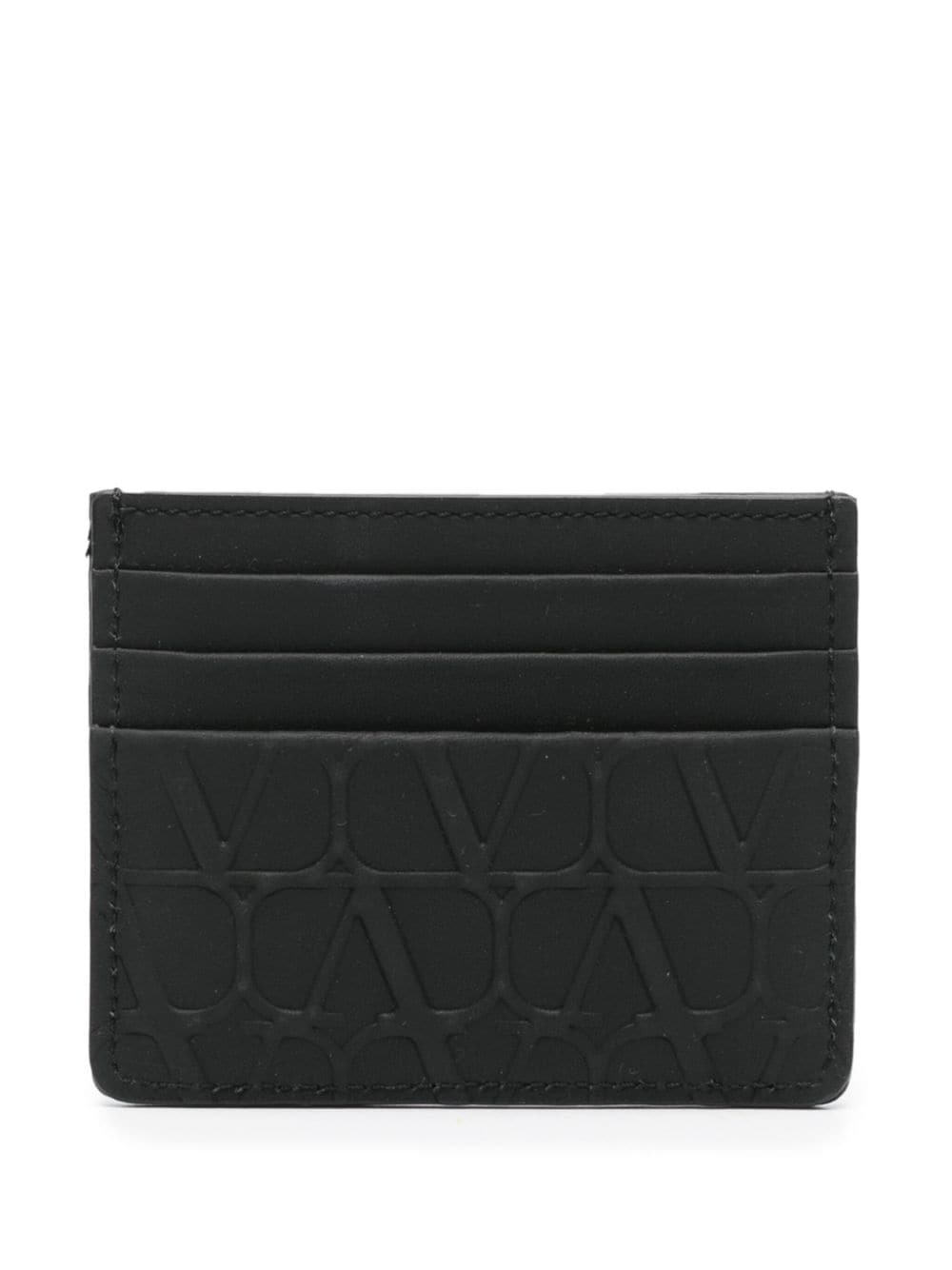 Valentino Garavani Toile Iconographe leather card holder - Image 2