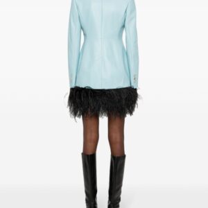 Versace  single-breasted leather blazer