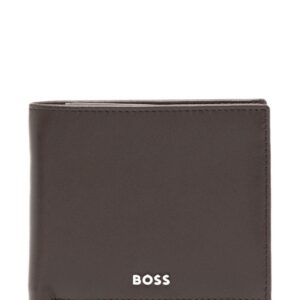 BOSS logo-plaque leather wallet