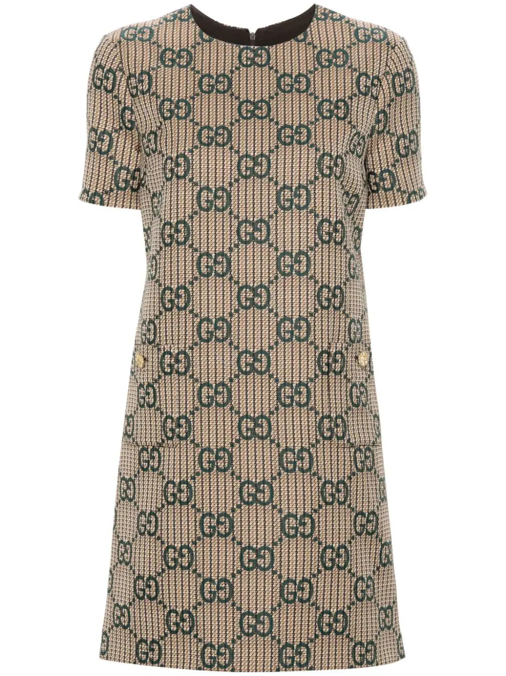 Gucci GG-jacquard wool dress