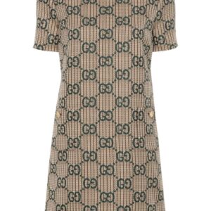 Gucci GG-jacquard wool dress