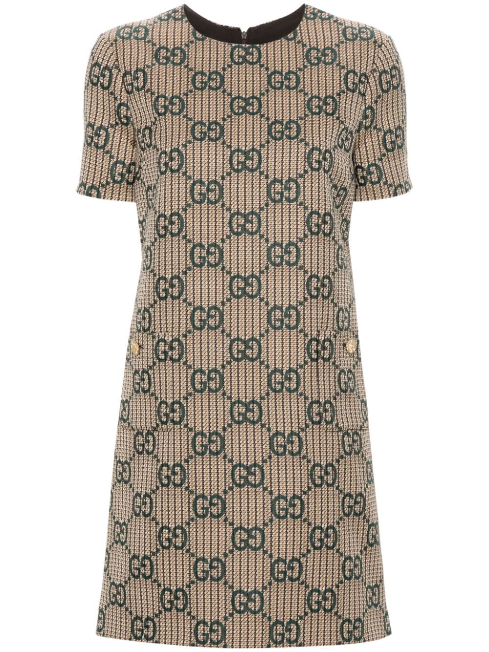 Gucci GG-jacquard wool dress