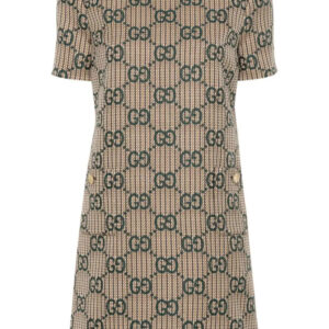 Gucci  GG-jacquard wool dress