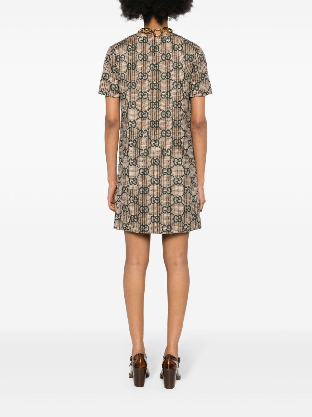 Gucci GG-jacquard wool dress - Image 4