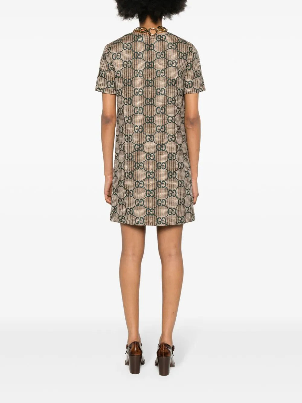 Gucci GG-jacquard wool dress - Image 4
