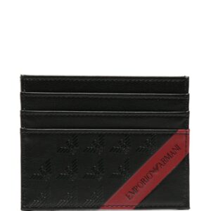 Emporio Armani logo-print faux-leather cardholder