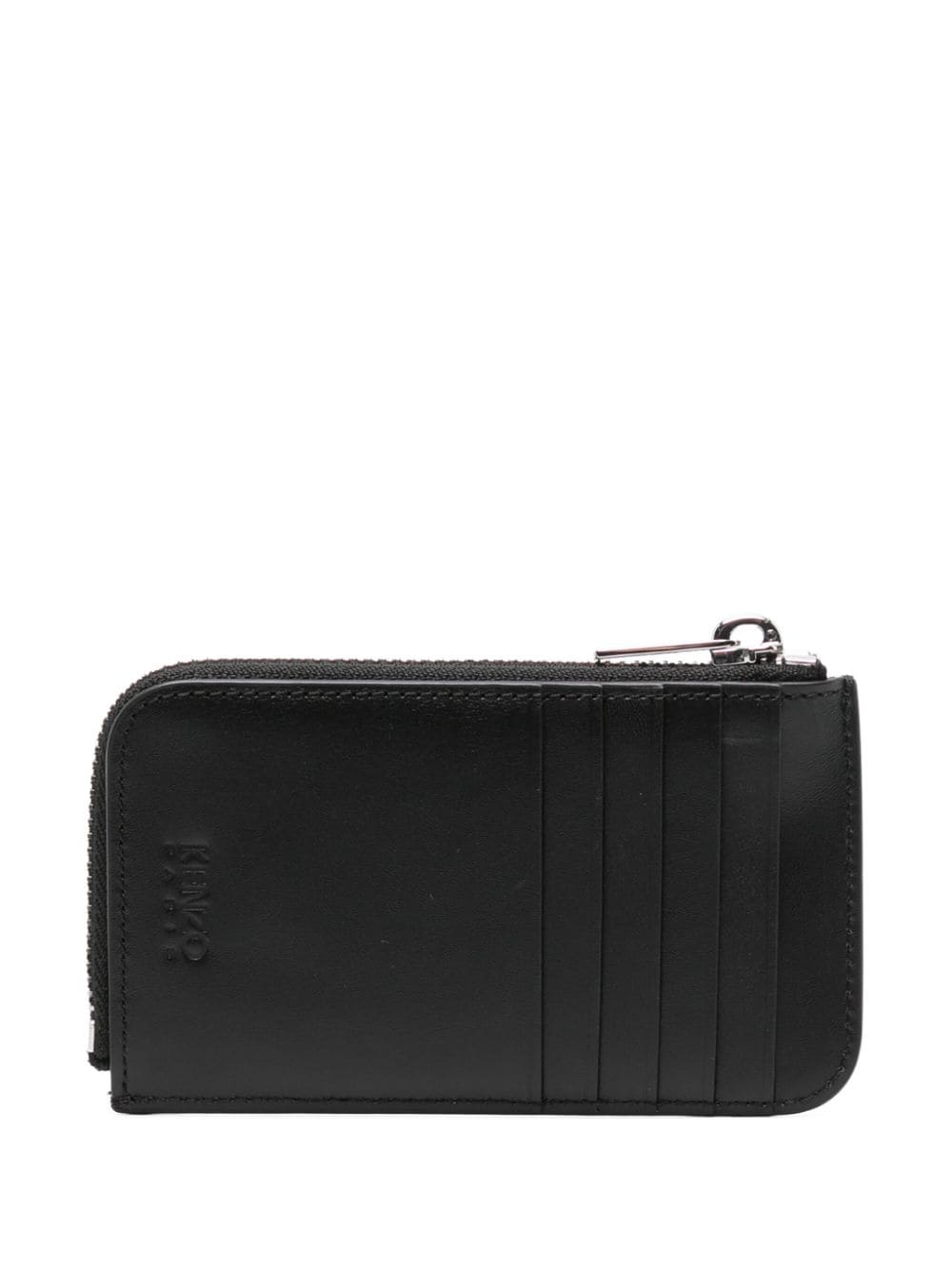 Kenzo logo-print leather cardholder - Image 2
