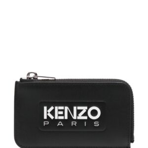 Kenzo logo-print leather cardholder