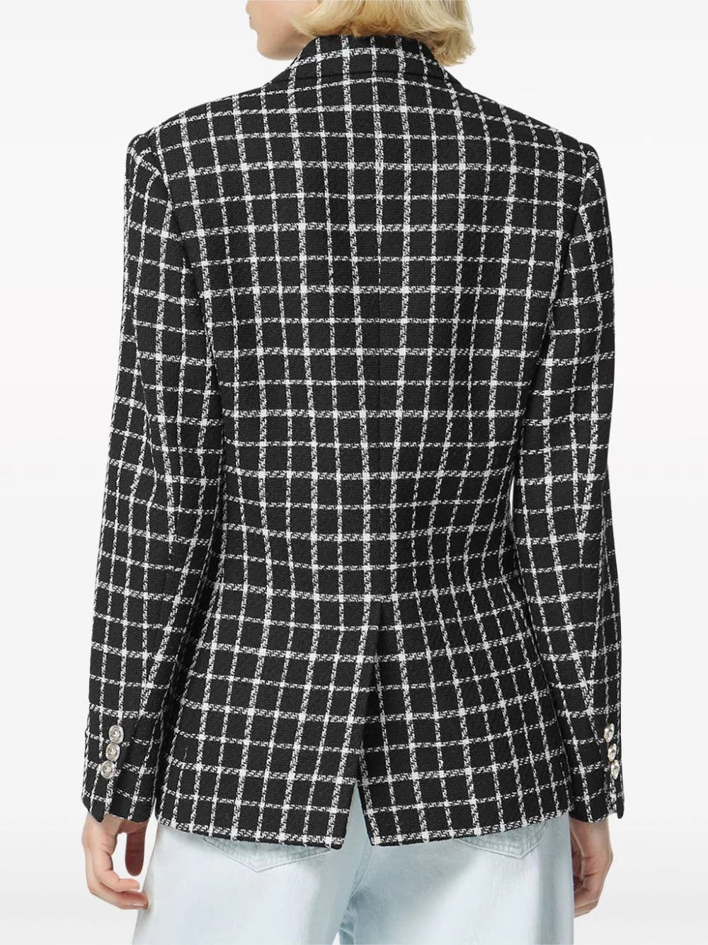 Versace double-breasted tweed blazer - Image 4