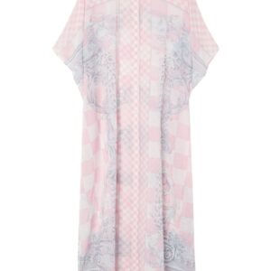 Versace  Barocco check-print shirtdress