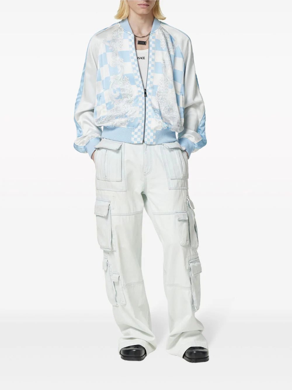 Versace Barocco-print bomber jacket - Image 2