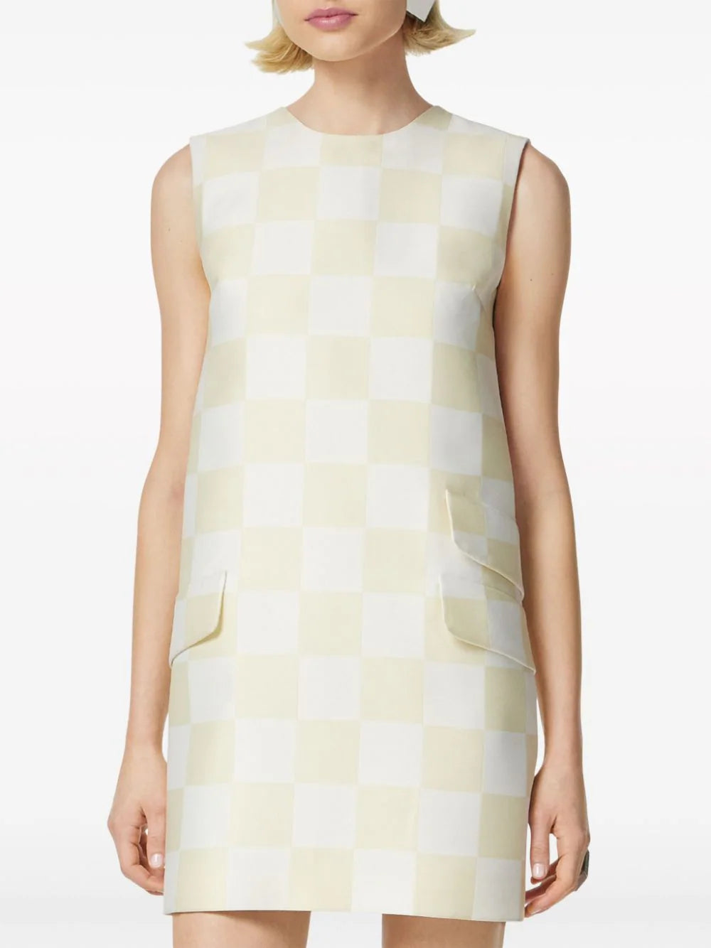 Versace checkerboard-print minidress - Image 3