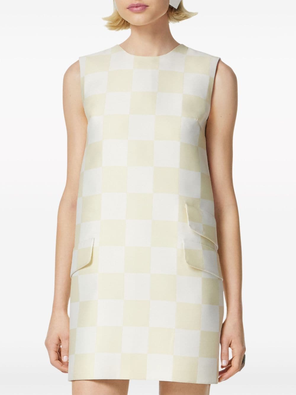 Versace checkerboard-print minidress - Image 3