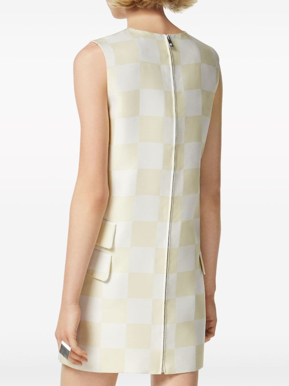 Versace checkerboard-print minidress - Image 4