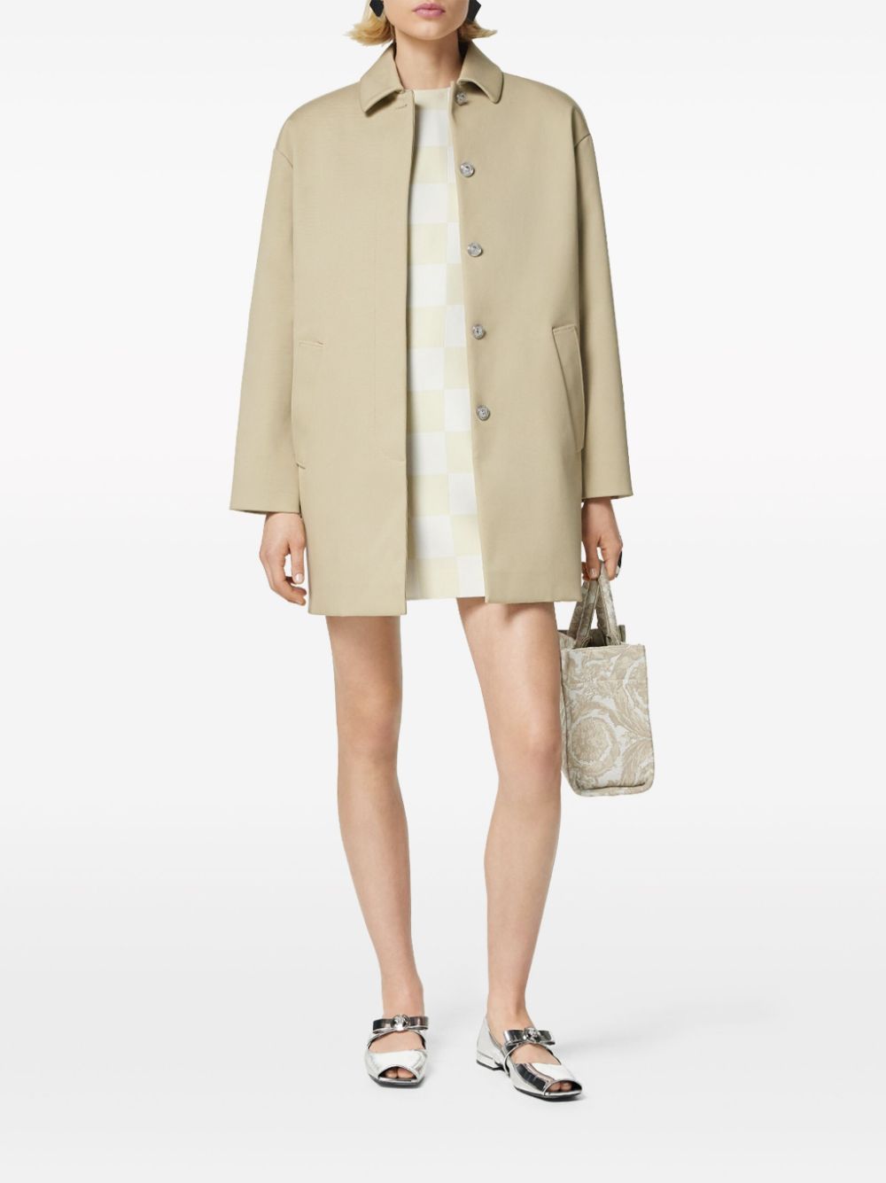 Versace checkerboard-print minidress - Image 2