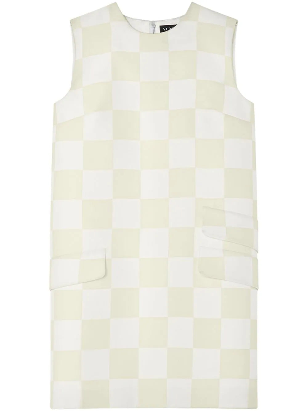 Versace checkerboard-print minidress