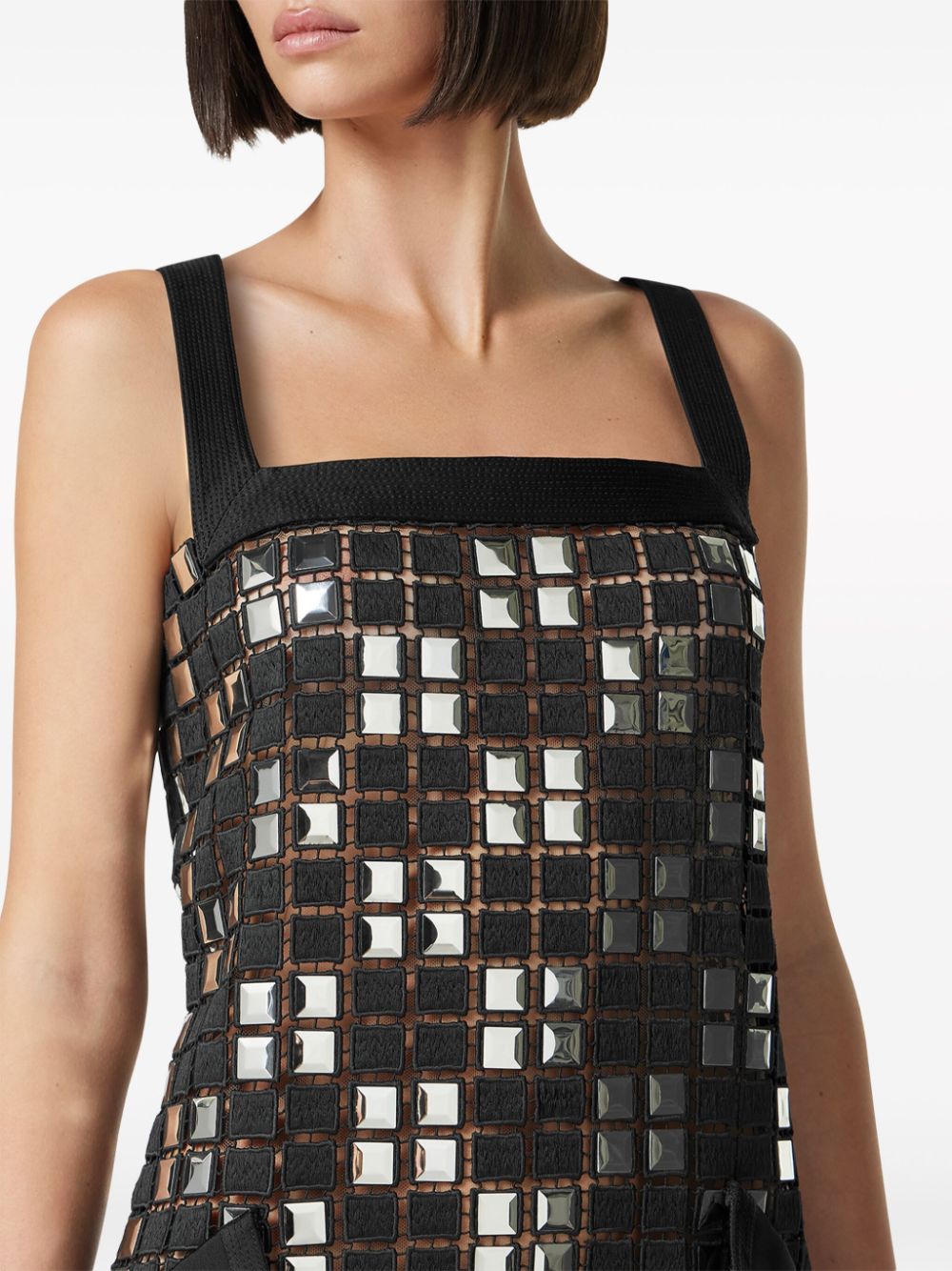 Versace panelled sleeveless dress - Image 5