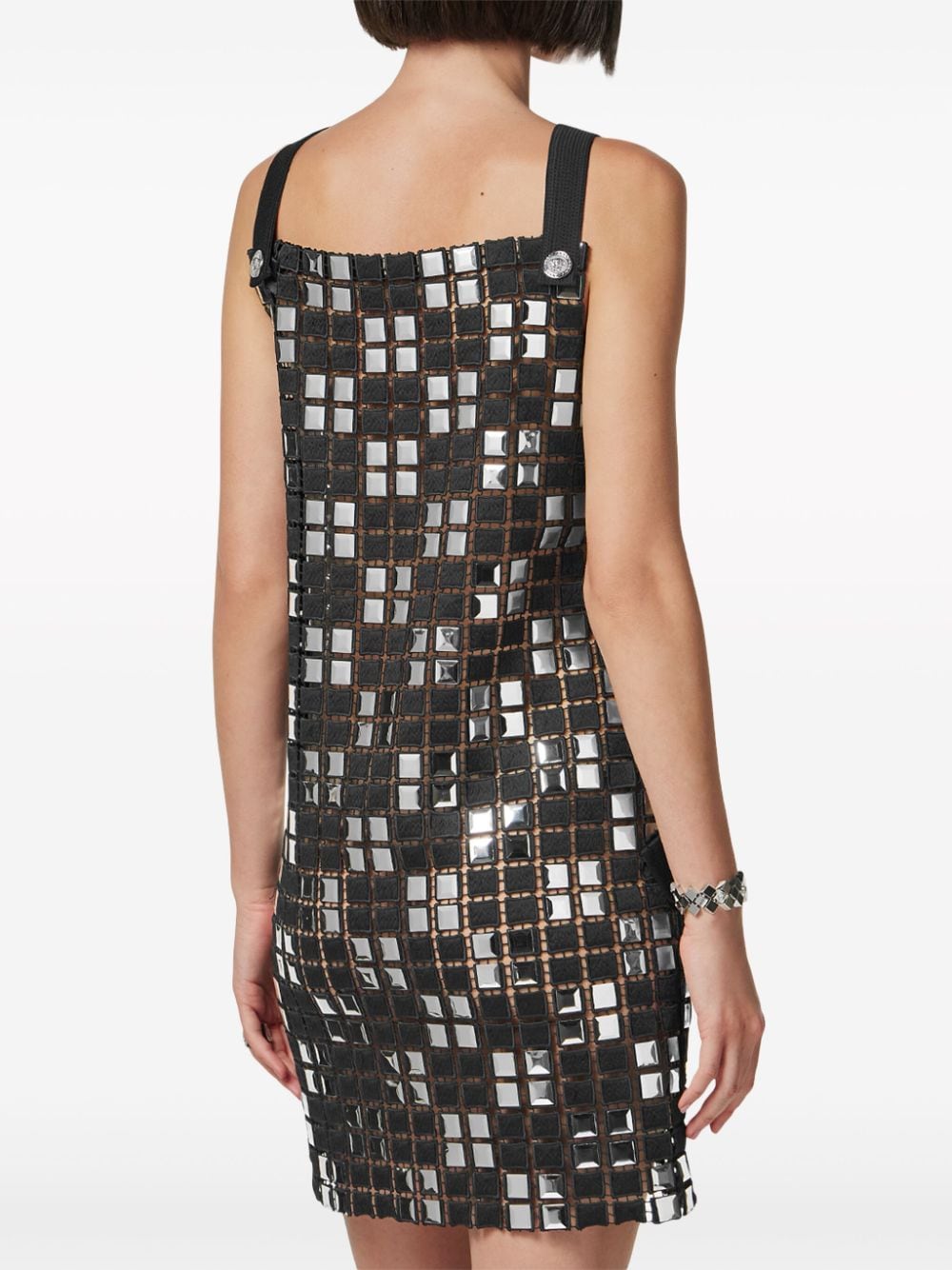 Versace panelled sleeveless dress - Image 4