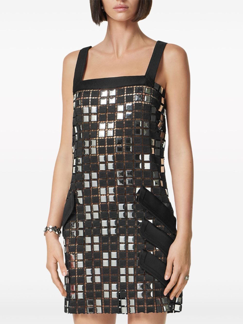 Versace panelled sleeveless dress - Image 3