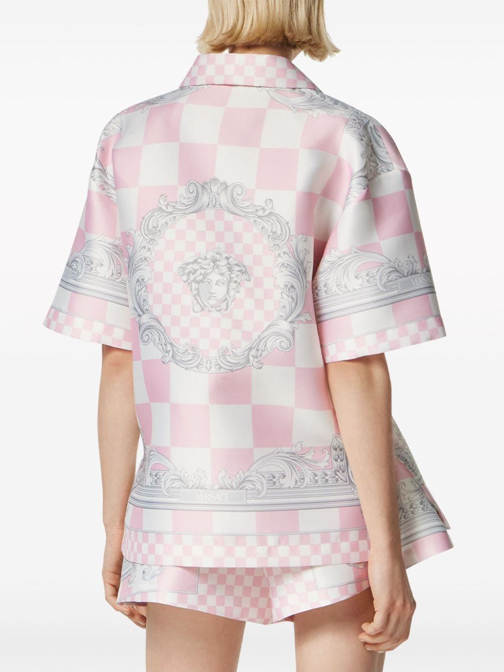 Versace Barocco checked shirt - Image 4