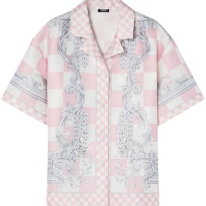 Versace Barocco checked shirt