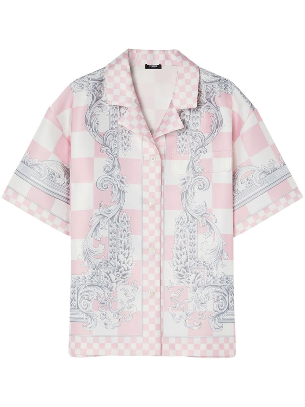 Versace Barocco checked shirt