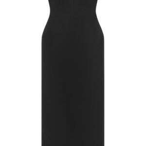 Versace strapless bustier gown