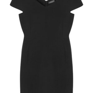 Versace Sculptural V-neck minidress