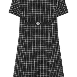 Versace  Medusa '95 checked minidress