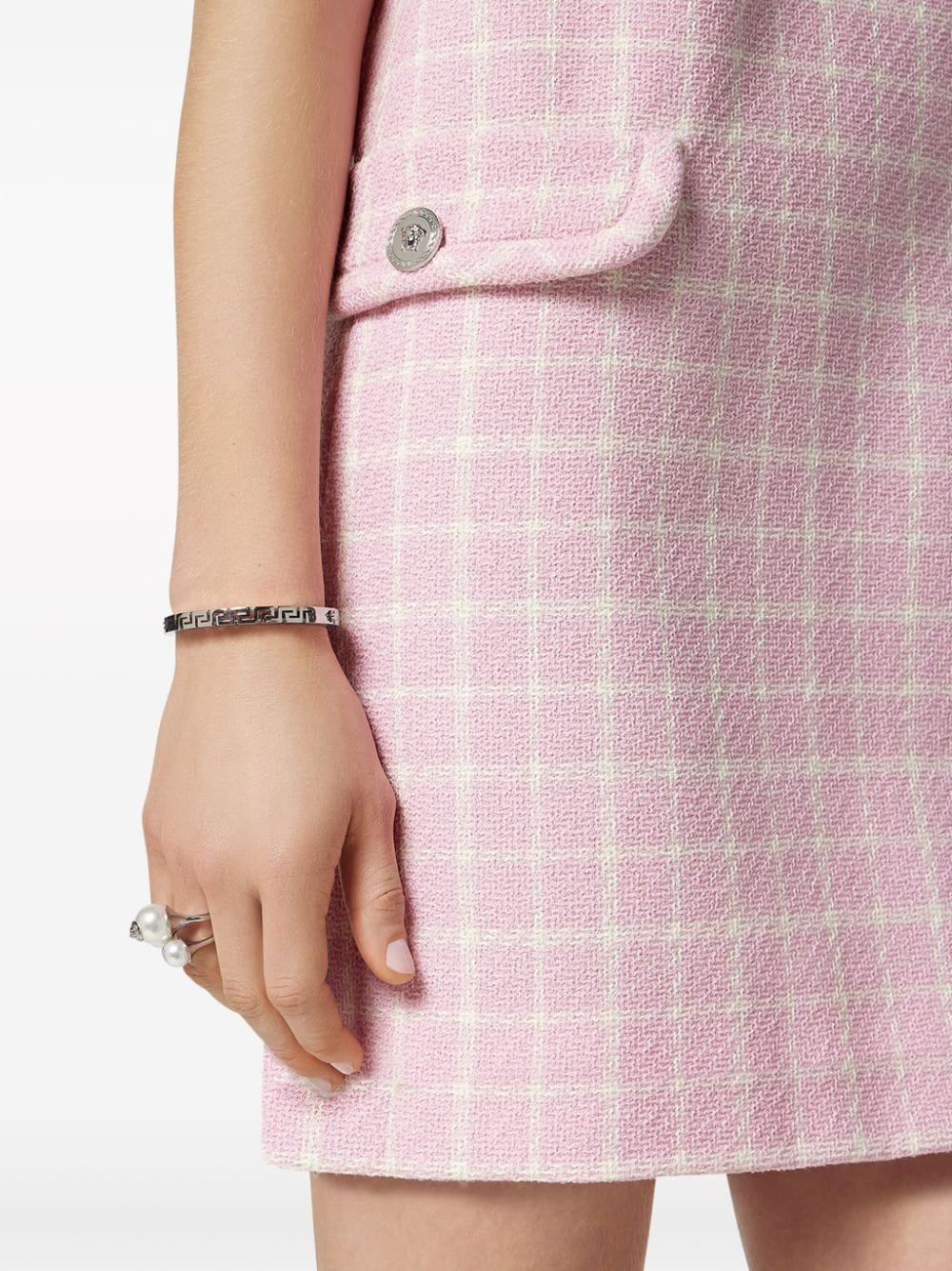 Versace Contrasto tweed minidress - Image 5