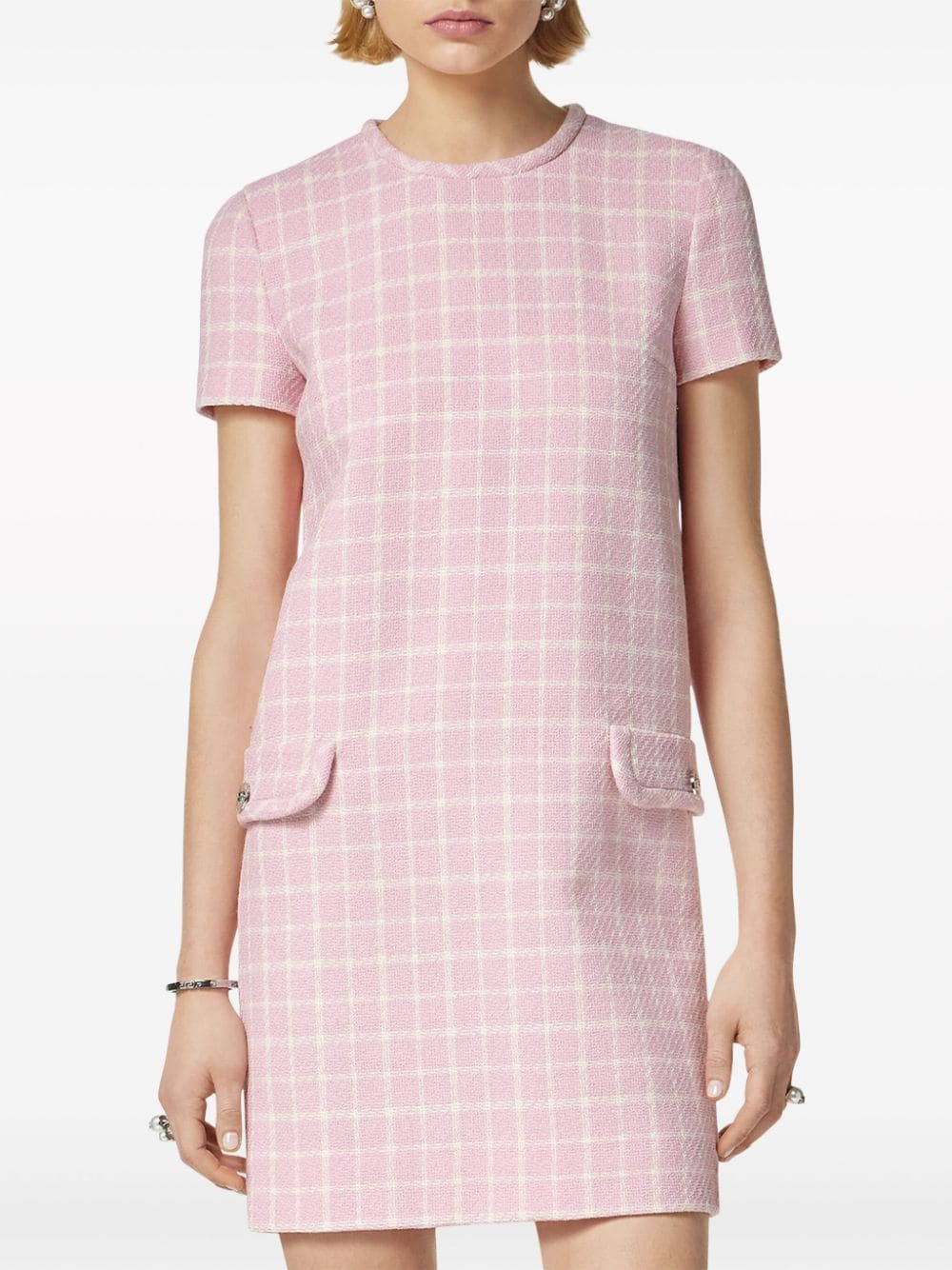 Versace Contrasto tweed minidress - Image 3