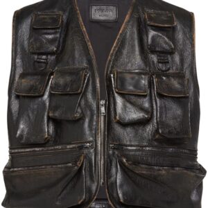 Prada  leather cargo vest