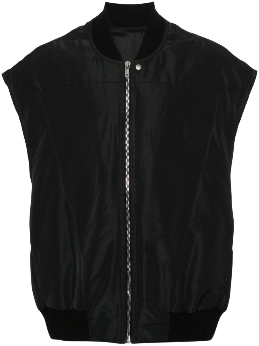 Rick Owens ribbed-collar padded jacket