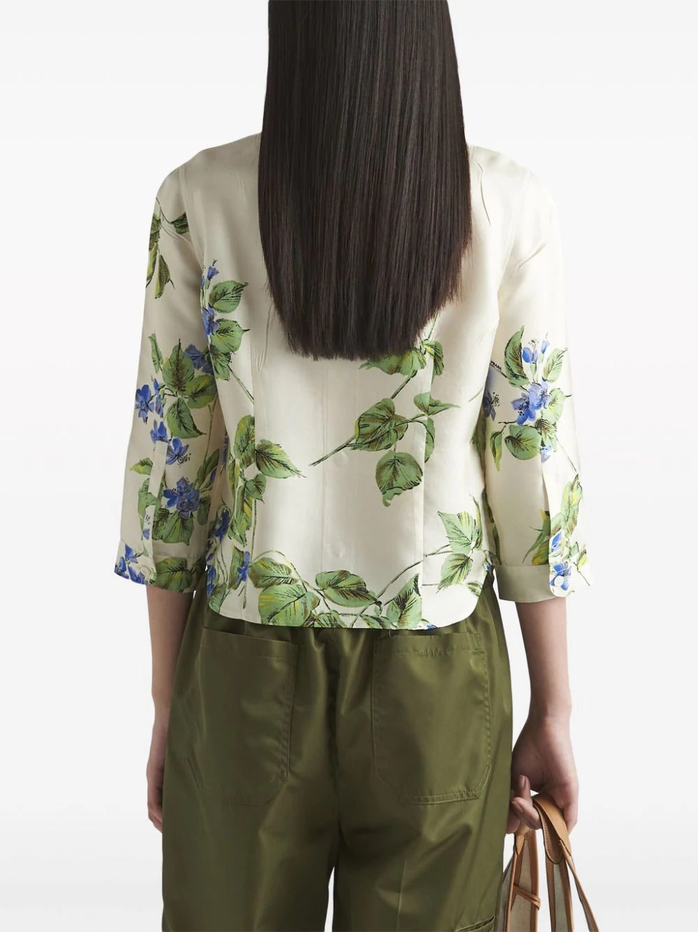 Prada floral-print silk shirt - Image 3