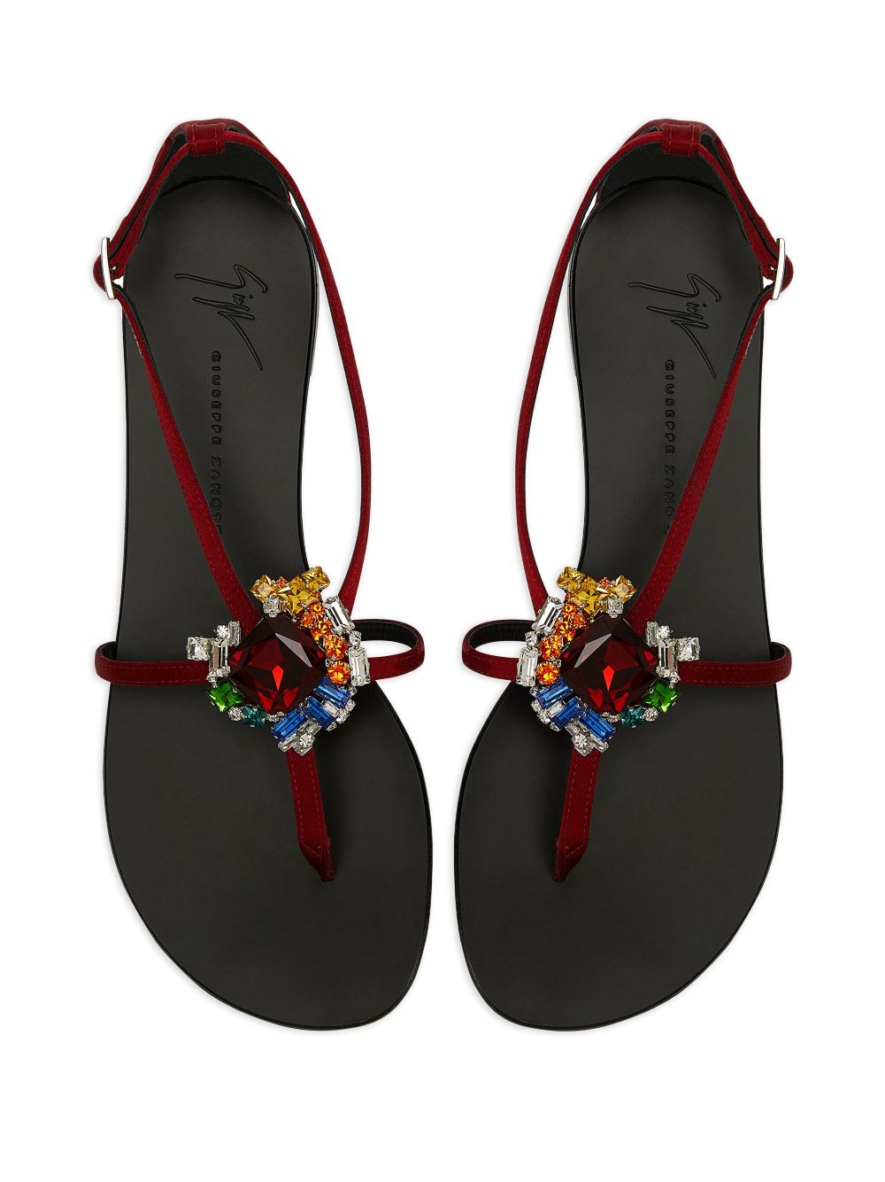 Giuseppe Zanotti Tarassacum crystal-embellished flat sandals - Image 4