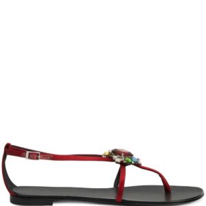 Giuseppe Zanotti  Tarassacum crystal-embellished flat sandals