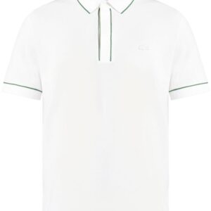 Lacoste logo-embroidered contrast-trim polo shirt