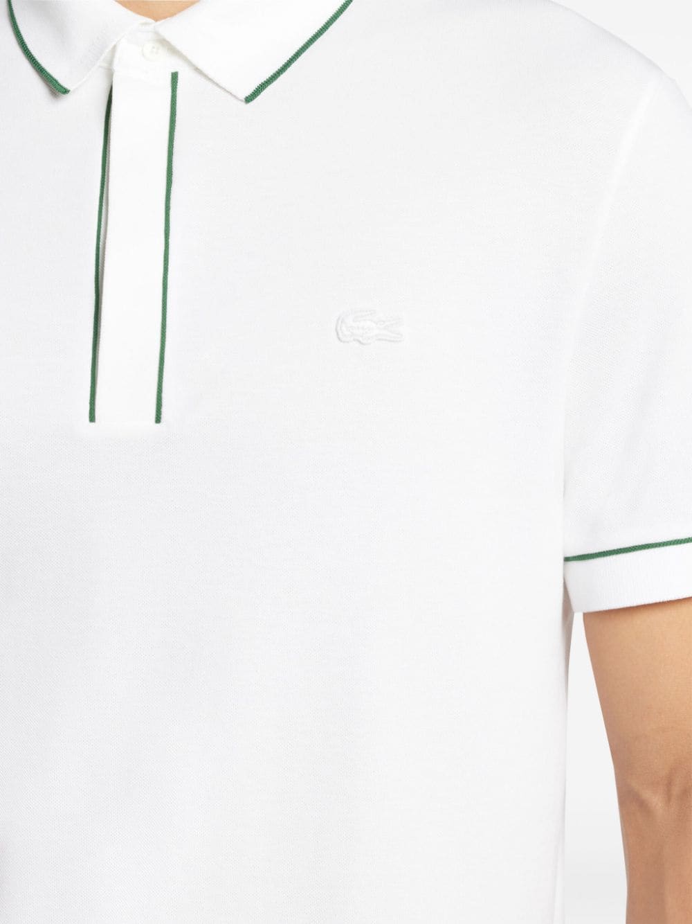Lacoste logo-embroidered contrast-trim polo shirt - Image 5