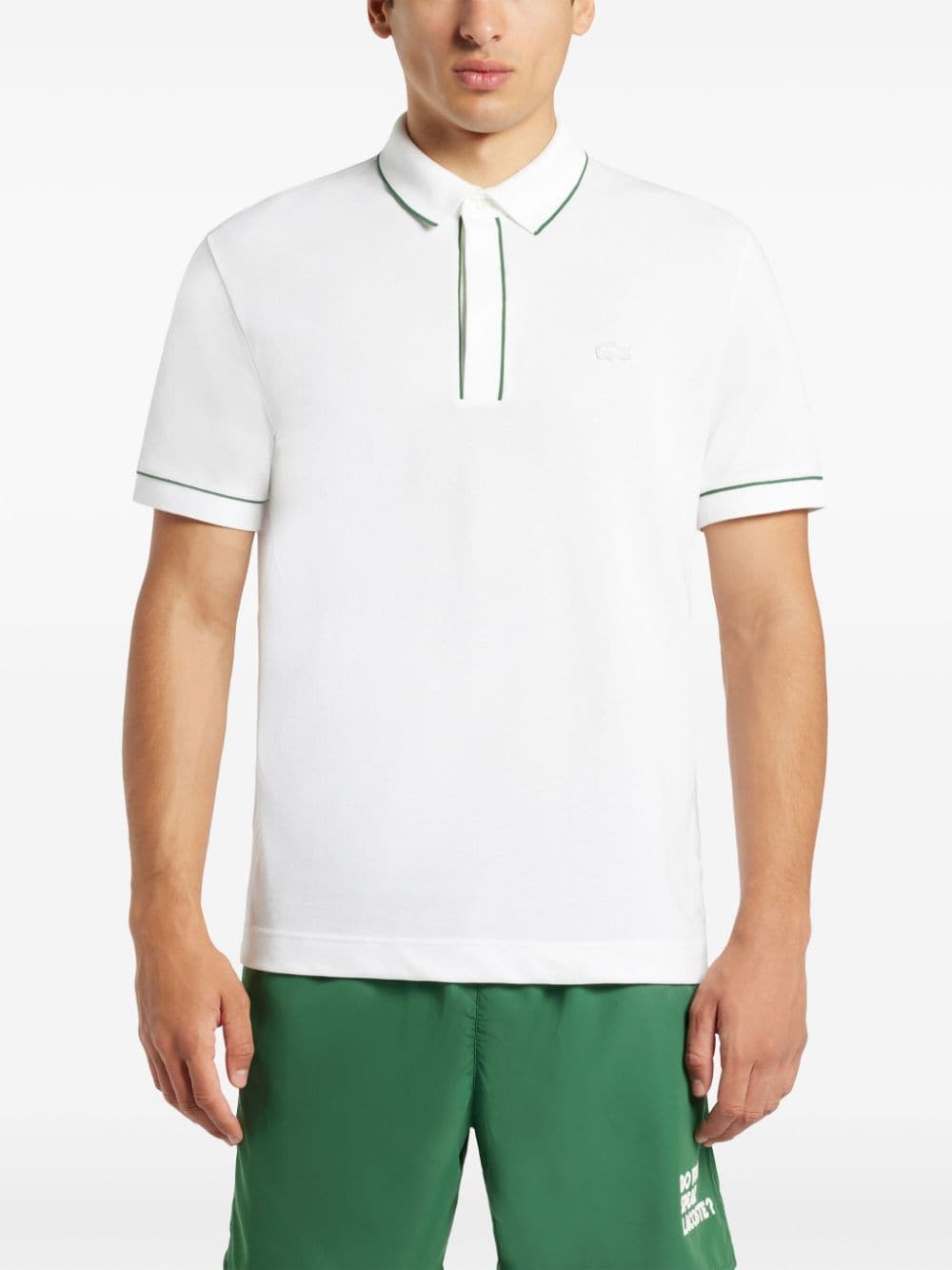 Lacoste logo-embroidered contrast-trim polo shirt - Image 3
